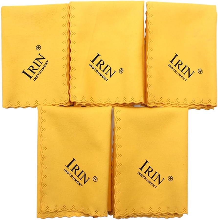 Alnicov Paño de limpieza de pulido de microfibra Universal de 5 uds para instrumentos musicales