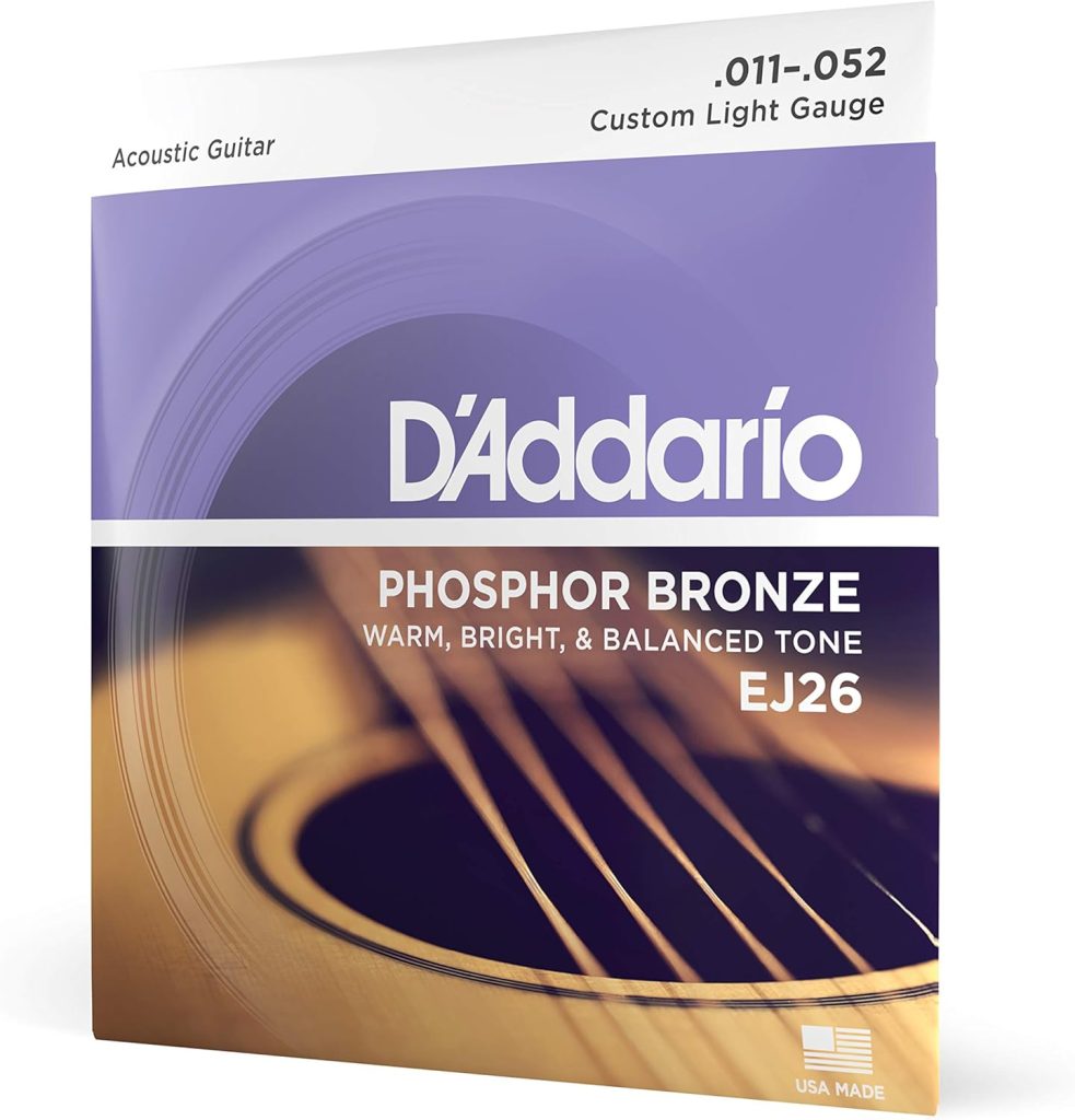 D'Addario EJ26 Phosphor Bronze Custom Light