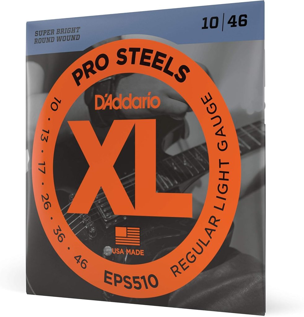 D'Addario XL EPSS10 ProSteels Round Wound